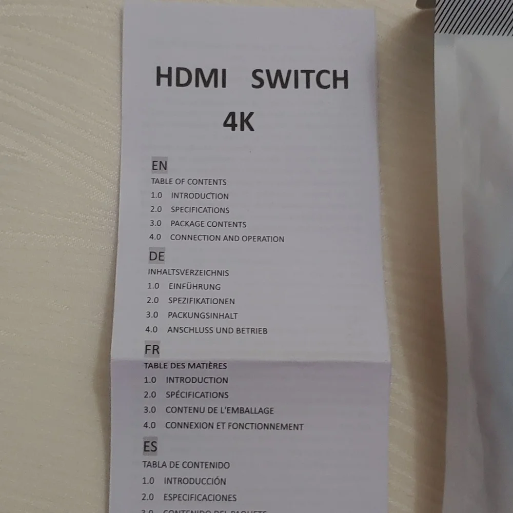 HDMI 4K Switch, 3 port New